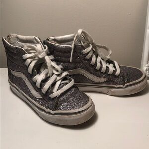 Vans Silver Glitter High-Tops